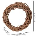 Weidenkranz Natur 40 cm rund aus Weidenholz für Floristik und Dekoration | Floristik21.de