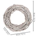 Weidenkranz aus geweißten Zweigen, 40 cm Durchmesser | Floristik21.de