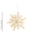 Handgemachte Strohsterne 8cm - Traditioneller Weihnachtsbaumschmuck - Set mit 12 Deko-Sternen | Floristik21.de