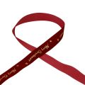 Floristik21 Geschenkband Weihnachtsband Rot Samtband 25mm 20m