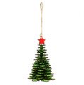 Floristik21 Weihnachtsbaum zum Hängen Grün 14cm