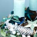 Floristik21 Weihnachtsdeko Amsel mit Clip Blau, Glitter Sortiert 3St