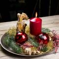 Floristik21 Christbaumschmuck Weihnachtskugel Glas Rot Ø10cm 4St