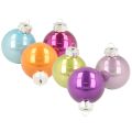 Floristik21 Christbaumkugeln Glas Bunt Glänzend 40mm 24 Stück Innenbereich