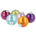 Floristik21 Weihnachtskugel-Set Glas 75mm Bunt 14 Stück Innenbereich