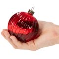 Weihnachtskugeln Glas Rot 8cm 12er-Set | Floristik21.de