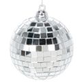 Floristik21 Weihnachtskugel Spiegeloptik 7 cm Silber 6er Set