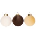 Weihnachtskugel 8cm Samtoptik