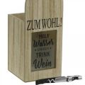 Floristik21 Präsentkiste, Flaschenhalter „Zum Wohl“, Geschenkkiste mit Flaschenöffner H35cm B10,5cm