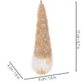 Deko Wichtelfiguren Holz Textil 17 cm Beige Weiß Braun 6er-Set Innenbereich | Floristik21.de