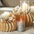 Windlicht Glas 12cm Zweigdesign Gold Innenseite | Floristik21.de