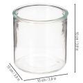 Glaszylinder Vase transparent 10 cm 3er-Set für Innenbereich | Floristik21.de
