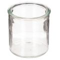 Floristik21 Glaswindlicht rund klares Glas Teelichthalter 8cm 3er-Set