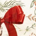 Windlicht Glas 15cm mit roter