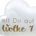 Floristik21 Papierdeko „Wolke 7“ zum Hängen 35cm x 22cm 2St