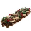 Floristik21 Weihnachtliches Kerzengesteck Natur 45cm