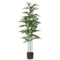 Künstlicher Bambusbaum 132 cm Grün mit Schwarzem Topf | Floristik21.de