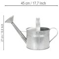 Zink-Gießkanne Vintage Deko 27cm - Pflanzkanne für Garten und Terrasse, Metall Blumenkübel | Floristik21.de