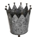 Floristik21 Dekokrone Metall 95cm mit Stab für Pflanzgefäße und Beete