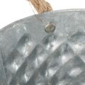 Zinkschale oval mit