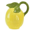 Floristik21 Zitronenvase Keramik Deko Krug Zitronen Gelb H18,5cm