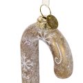Zuckerstange Glasornament 22cm Bronze Weiß Weihnachtsdeko | Floristik21.de