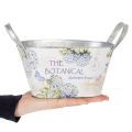 Blumenschale mit Griffen Hortensien Metall 26×13×14,5cm | Floristik21.de