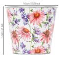 Blumentopf Frühlingsdeko Übertopf Metall Ø14cm H12,5cm | Floristik21.de