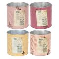 Deko-Dose Vintage Blechbüchse Ø15,5cm H15cm Verschiedene Farben | Floristik21.de