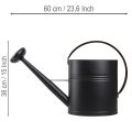 Deko Gießkanne Vintage Metall Schwarz Olivgrün 60x19x38cm Eyecatcher Balkon Wintergarten | Floristik21.de