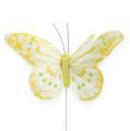 Floristik21 Deko-Schmetterlinge am Draht 10cm 12St
