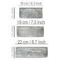 Dekoschale Metall Steckschale Oval Grau L22,5/19,5/16cm 3er-Set | Floristik21.de
