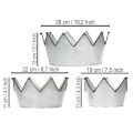 Dekoschale Metallschale Krone Ø26,5/22,5/19cm 3er-Set | Floristik21.de