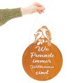 Schild mit Spruch Metallschild Dekoschild Edelrost 30×40cm | Floristik21.de