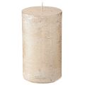 Floristik21 Durchgefärbte Kerzen Platin 70x120mm 4 St