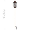 Gartenlaterne Metall Deko Rost Optik 12cmx12cmx135cm | Floristik21.de