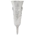 Grabvase Grau Vase zum Stecken mit Calla Motiv H32,5cm | Floristik21.de