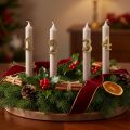 Kerzenpin Zahlen 1–4 Set 4 cm Metall Gold Advent | Floristik21.de