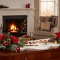 LED Weihnachtsbaum aus Metall, batteriebetrieben, 47 cm, schwarz, Innenbereich | Floristik21.de