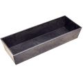 Rechteckige Pflanzschale aus Kunststoff, 37x14x7cm, Grau | Floristik21.de