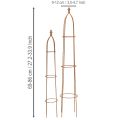Rankhilfe Obelisk Rost Metall 2er-Set Gartendeko Vintage | Floristik21.de