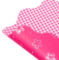 Floristik21 Rondella-Manschette Vichy Pink Ø50cm 50St